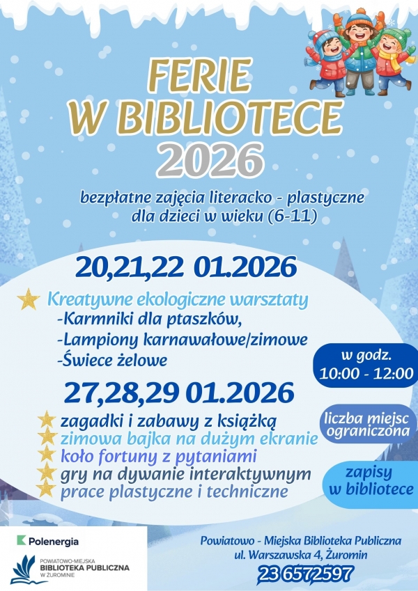 Ferie w bibliotece 2026