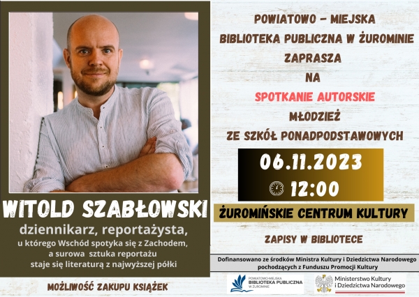 Spotkanie autorskie z Witoldem Szabłowskim