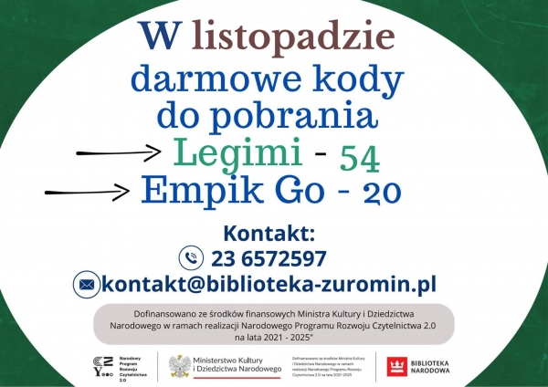 Kody do Legimi i Empik Go