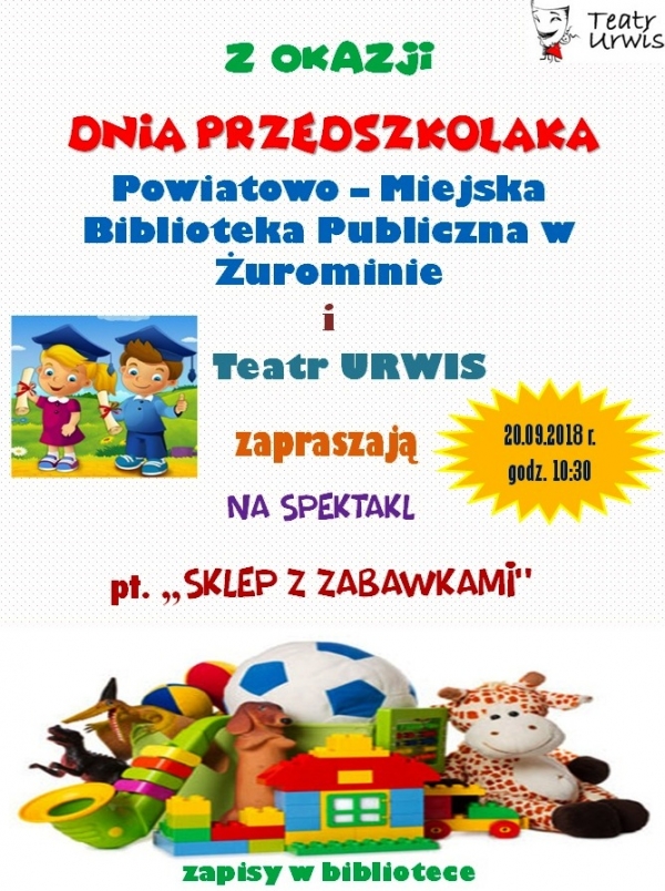 Dzień Przedszkolaka w bibliotece - ZAPRASZAMY :)