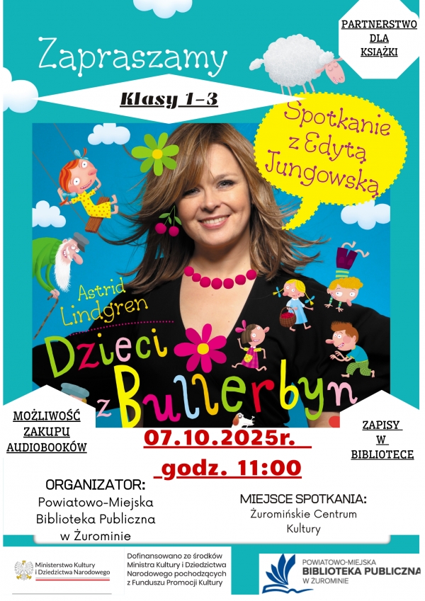 Spotkanie autorskie z Edytą Jungowską