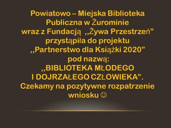 Partnerstwo dla Książki 2020