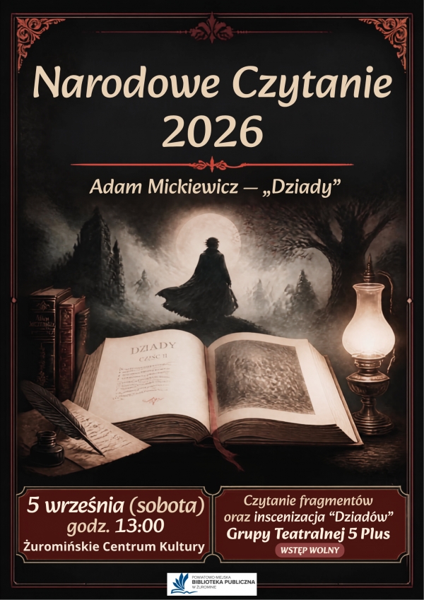 Zapraszamy na Narodowe Czytanie