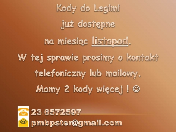 Kody do Legimi